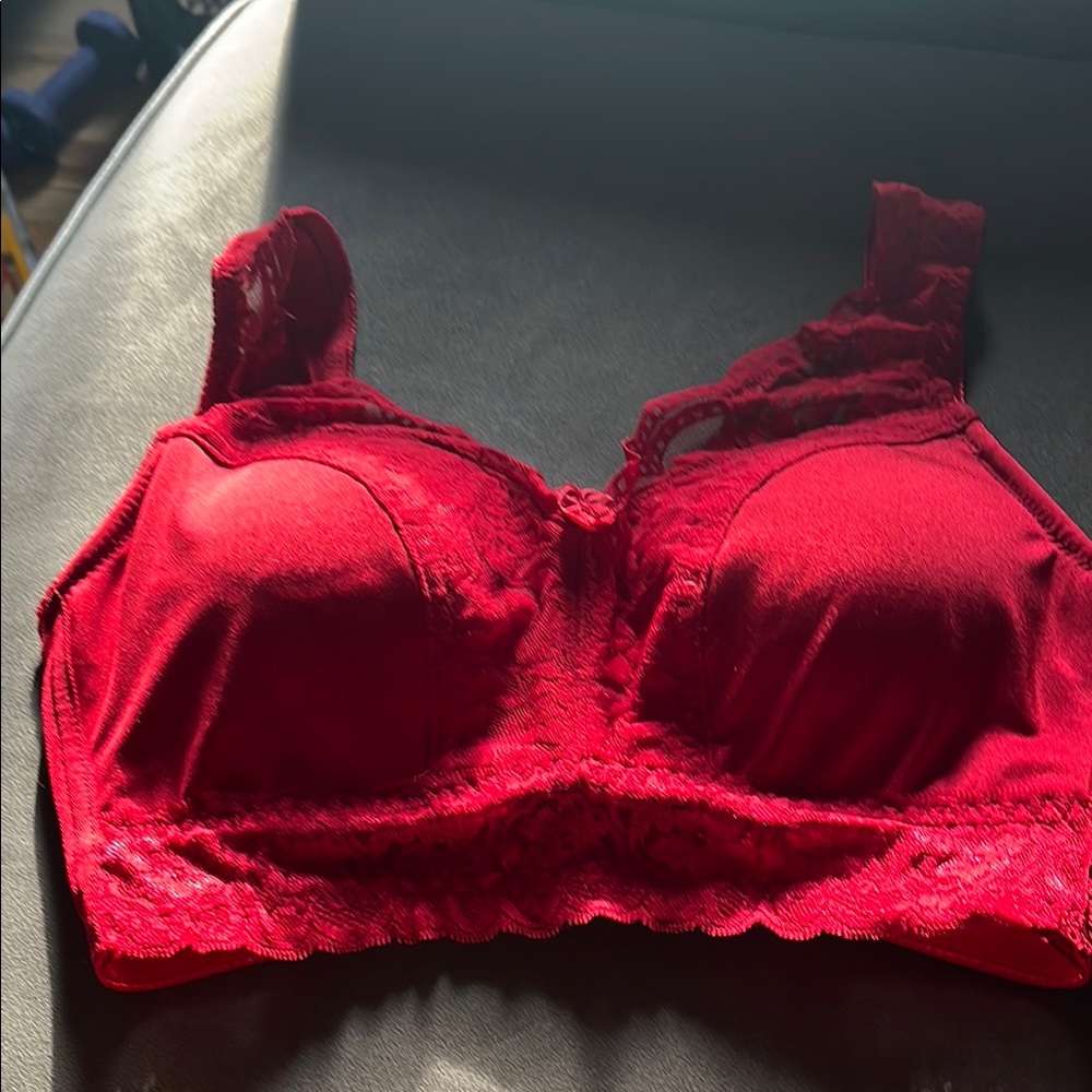 Rhonda Shear Red Full-Coverage no wire Bra